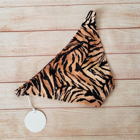 Tori Praver Tiger Print Marlow Classic Bikini Bottoms - Picture 4 of 8
